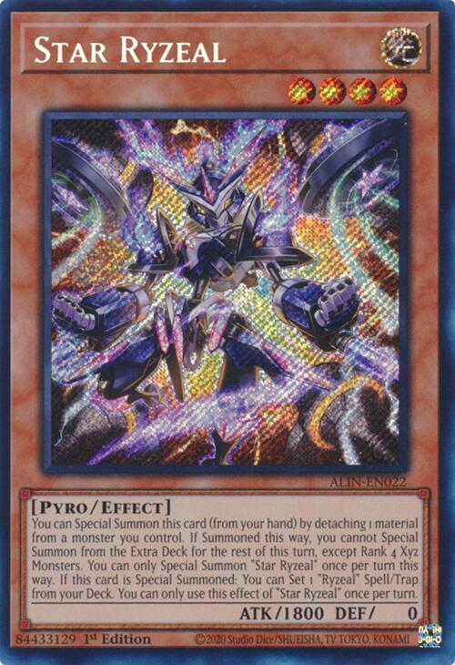 Star Ryzeal - ALIN-EN022 -  Secret Rare - 1st Edition